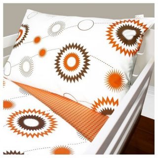 olli & lime Billie Toddler Bedding Set in Orange / White 120112