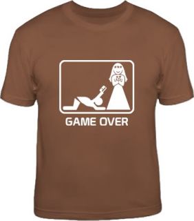 Game Over Funny Wedding Bachelor Party Stag T Shirt