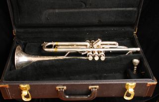 Selmer Bach TR200 Used Plays Great But Has Dents Silver Trumpet No 