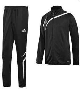 Mens Adidas Tiro Training Soccer Warm Up Suit Black White Sz S