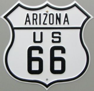 Route 66 Authentic Sign Arizona 18 Gauge Steel