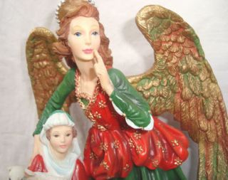   Angel Figurine Behold The Child RARE Collectble Lynn Bywaters