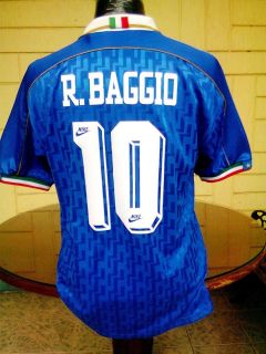 Authentic Italy 1994 96 Home R Baggio Jersey Shirt