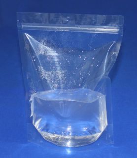   Clear Stand Up Right Sealing Ziplock Zipper Bags 071513Y P