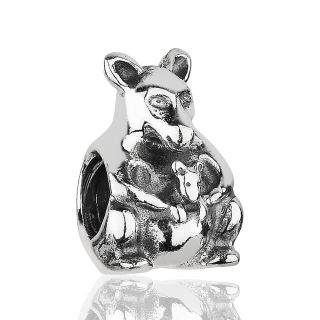 Authentic New Pandora Silver Kangroo with Baby Charm No 790534 Bead 
