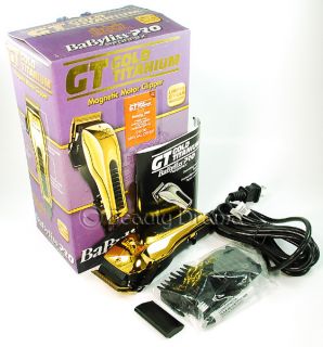 Babyliss Pro Forfex GT Gold Titanium Magnetic Motor Adjustable Clipper 