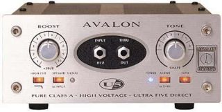 Avalon U5 Single Channel High Voltage Instrument DI Preamp NEW