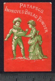CA 1870s Patapsco Bread Powder Clown Victorian Card