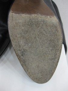 barbara bui black calfskin platform knee boots 40