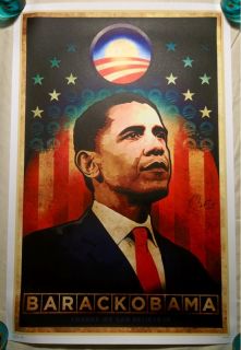 Barack Obama Signed 2008 DNC Convention Limited Edtn Change The 
