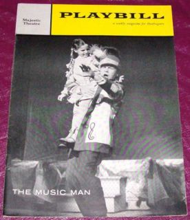 Music Man Playbill Majestic Theatre 1959 Robert Preston