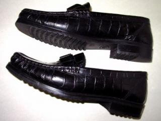Bally Tempest Black Loafer Italy Designer Shoe 7 5 38 6