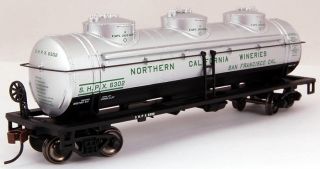 Bachmann HO Scale Train 40 Tank Car Northern California Wineries 17141