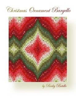 Christmas Ornament Bargello Quilt Top Pattern PDF