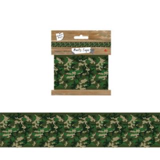 20 ft Camouflage Party Tape Banner Birthday Military