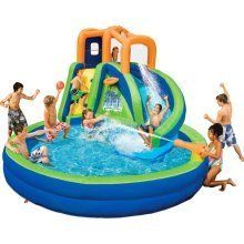 Banzai Big Curve Plunge Inflatable Water Slide