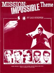 Mission Impossible TV Theme Sheet Music Lalo Schifrin Cast PICS1967 