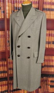 Superb Vintage Chester Barrie Cavalry Twill Overcoat 42