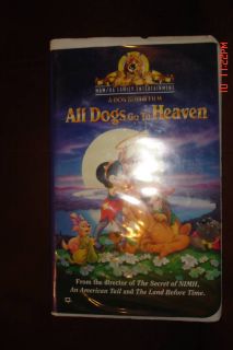 All Dogs Go to Heaven by MGM Studios VHS Tape 027616511935