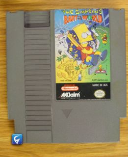 NES Bart vs The World Cartridge Only Good Condition