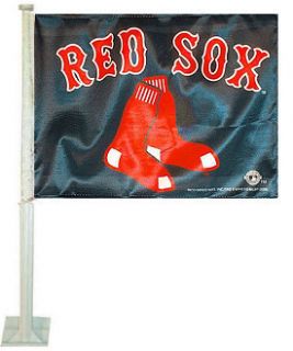   Red Sox Socks Window Car Truck Flag Wall Mount Banner MLB JAX