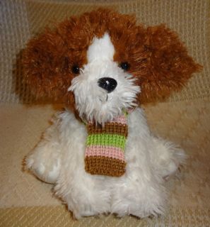 Dress Barn Puppy Dog Fluffy Soft Plush Stuffed Toy Animal