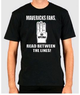 Spurs Fan Hate Mavericks Line San Antonio Funny T Shirt Basketball 