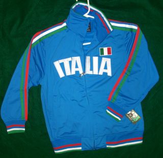   Italy Jacket Brand New Warm Up Soccer Track Basketball Adult XL