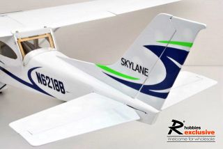 4ch rc 41 ep cessna balsa wood built scale plane with 4 pre installed 