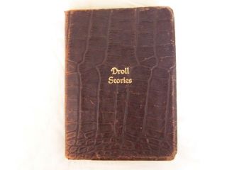 Old Book Droll Stories by Honore de Balzac Alligator