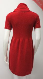 brand bana na republic style sweater dress color true red size small 