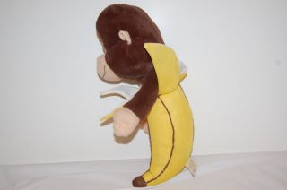 14 Plush Monkey Banana Classic Peeling Fruit Stuffed Animal Lovey Toy 