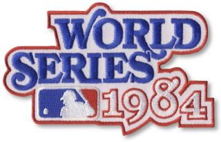 1984 MLB BASEBALL WORLD SERIES LOGO SLEEVE JERSEY PATCH DETROIT TIGERS 