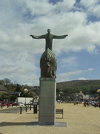 sculpture of st brendan the square bantry county cork