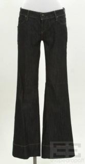 Barbara Bui Dark Wash Wide Leg Flared Jeans Size 29, NEW $430