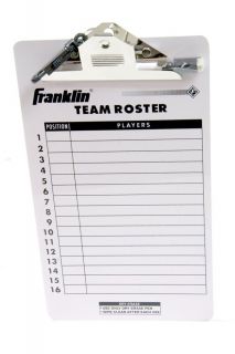 Franklin Mlb baseball softball Coaches Team Roster Clipboard  1567 