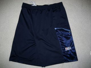 NBA Basketball Shorts Adult Mens XL Side Zip Pockets Embroidered