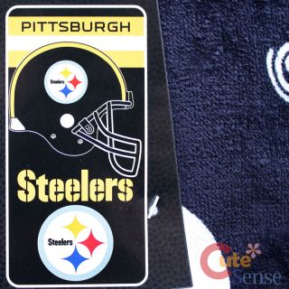 Pittsburgh Steelers Beach Towel Bath Towel Helmet Logo 1