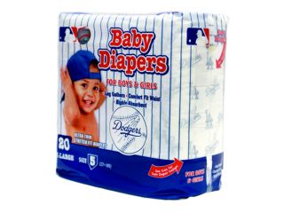 MLB Officially Licensed Los Angeles Dodgers Disposable Diapers