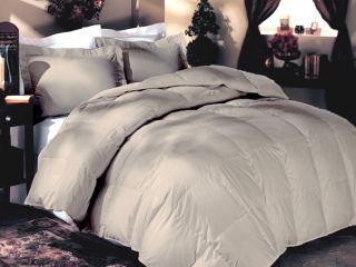 Piece Down Comforter Set with 2 Shams and 2 Down Pillows – Twin 