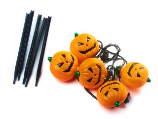 Good Tidings CIT90237 Halloween Scary Pumpkin Pathway Markers, 5 Pack