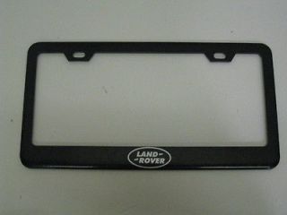   Evoque BLACK Metal License Plate Frame (Fits: 2012 Range Rover Sport