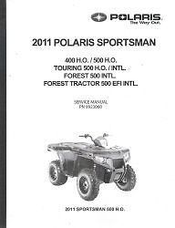 2011 polaris sportsman 400 500 factory service manual time left