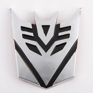 DIY 3D Decal Transformer Decepticon Autobots Emblem Car Auto Sticker
