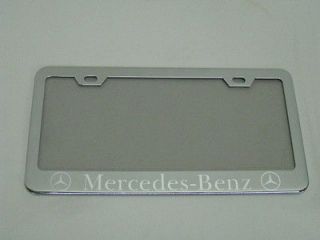   CLASS chrome metal license plate frame +screw caps (Fits 2007 C230