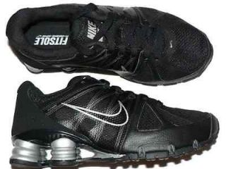 Nike Shox Agent + Womens Running Shoe Shocks Black Metallic SIlver 