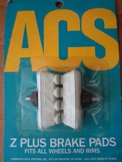 NOS BMX Old School 1987 ACS Brake Pads for ACS Z rims or mags