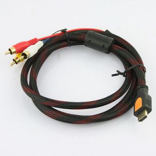Newly listed 1080P 5 Feet 1.5m HDMI Male to 3 RCA Video Audio AV Cable 