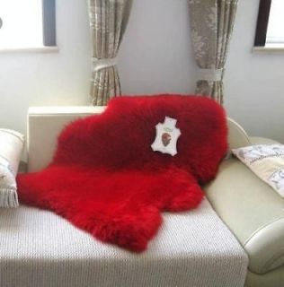 Newly listed Natural Red single pelt sheepskin rug genuine big new