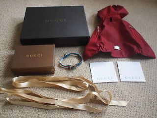 New Gucci dog collar And red rubber dog coat jacket Raincoat XS Wow !!